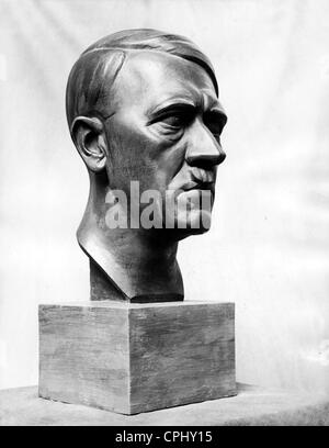 Buste en bronze d'Adolf Hitler, 1939 Banque D'Images