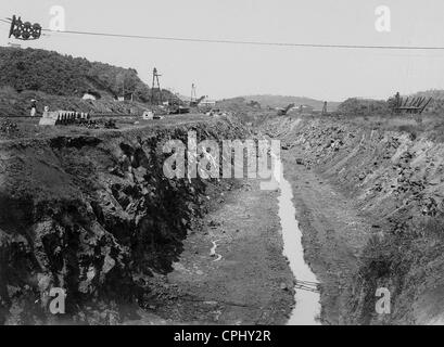 La construction du canal de Panama, 1904 Banque D'Images