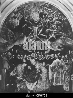 'L'enterrement du comte d'Orgaz" par le peintre espagnol El Greco