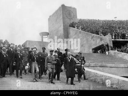 Ouverture des Jeux olympiques à Berlin, 1936 Banque D'Images