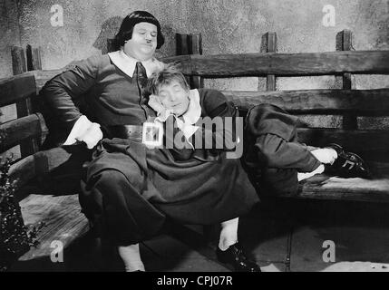 Oliver Hardy et Stan Laurel dans 'The Devil's Brother', 1933 Banque D'Images