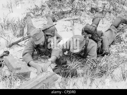 Les légionnaires croates mines, 1942 Banque D'Images