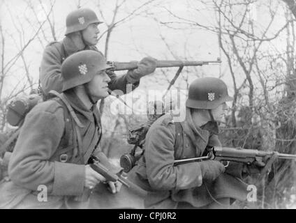 Des soldats de la Légion croate sur le front de l'Est, 1942 Banque D'Images