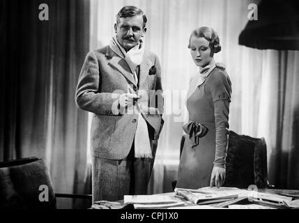 Brigitte Helm et Rudolf Forster dans 'La Comtesse de Monte Christo", 1932 Banque D'Images