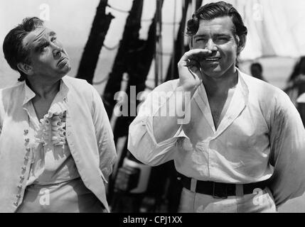 Charles Laughton et Clark Gable en mutinerie sur le Bounty', 1935 Banque D'Images