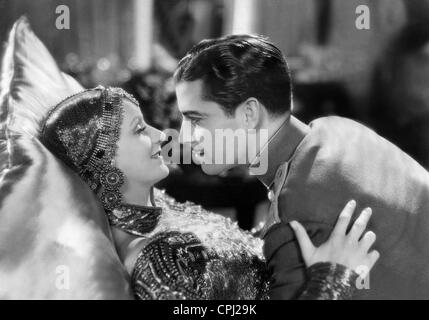 Greta Garbo et Ramon Novarro dans 'Mata Hari', 1931 Banque D'Images