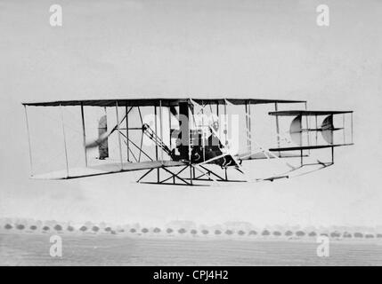 Démonstration de vol d'Orville Wright à Berlin, 1909 Banque D'Images