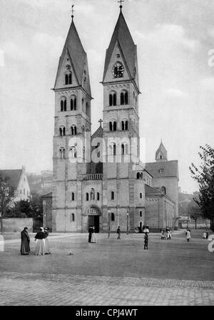 L'église St Kastor à Coblence, 1929 Banque D'Images