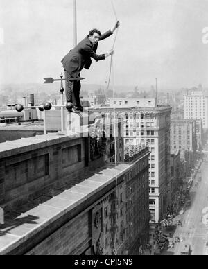 Harold Lloyd dans 'Safety Last !', 1923 Banque D'Images