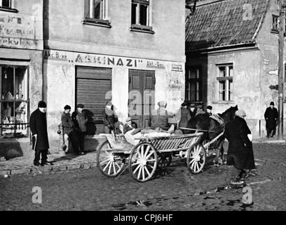 Scène de rue à Memel Banque D'Images