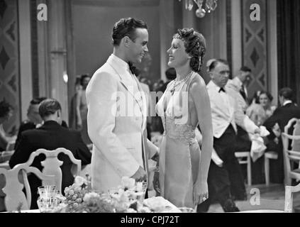 Kurt Meisel et Carla Rust dans 'Mrs. Sylvelin', 1938 Banque D'Images