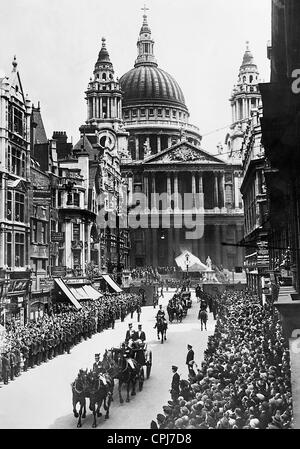 La réitération de la Cathédrale St Paul à Londres, 1930 Banque D'Images