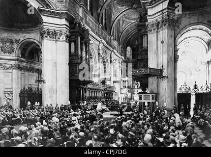 Jubilé d'argent de George V en la Cathédrale St Paul, 1935 Banque D'Images