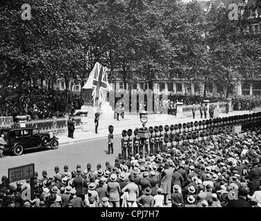 Inauguration d'un monument du maréchal Ferdinand Foch à Londres, 1930 Banque D'Images