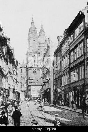 Ruelle du Pont à Prague Banque D'Images