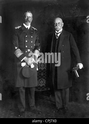 Le prince Henry de Prusse avec Ferdinand Graf Zeppelin, 1912 Banque D'Images