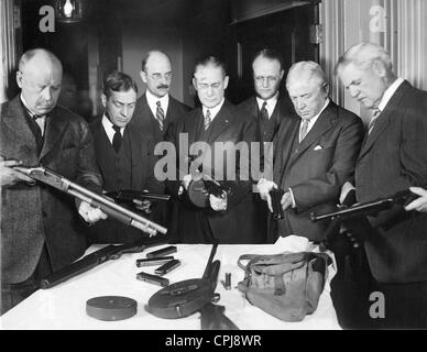 Les participants d'une conférence du crime à Chicago, 1927 Banque D'Images