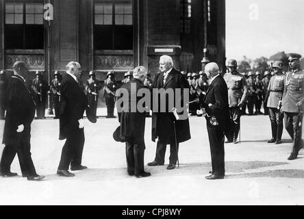 Paul von Hindenburg au Musée Allemand, 1928 Banque D'Images