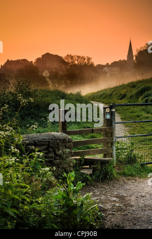 Sentier de Malmesbury Banque D'Images