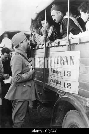 Les colons italiens en Libye, 1939 Banque D'Images