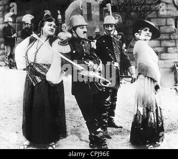 Charles Chaplin dans 'Charlie Chaplin's Burlesque sur Carmen', 1916 Banque D'Images