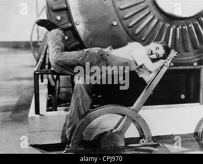 Charles Chaplin dans 'Modern Times', 1936 Banque D'Images