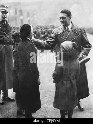 Adolf Hitler avec des enfants, 1936 Banque D'Images