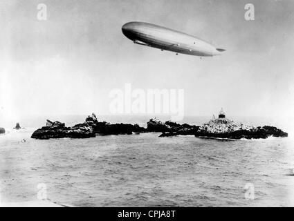 Le LZ 127 "Graf Zeppelin" sur le chemin de l'Amérique du Sud, 1931 Banque D'Images