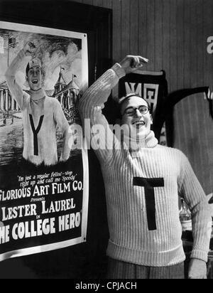 Harold Lloyd dans le 'La Première', 1925 Banque D'Images