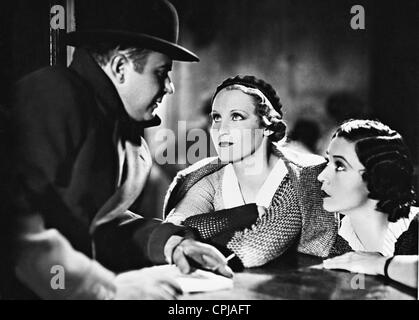 Oskar Sima, Brigitte Helm et Lucie Englisch dans 'Die Graefin von Monte Christo", 1932 Banque D'Images