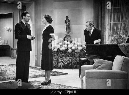 Willy Birgel, Brigitte Horney et Carl Raddatz dans 'Dead Melody', 1938 Banque D'Images