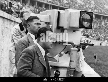 Les cadreurs lors des Jeux Olympiques de Berlin, 1936 Banque D'Images