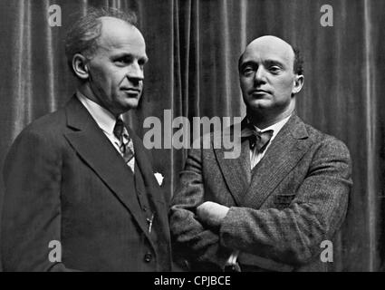 Erich Kleiber et Wilhelm Backhaus, 1932 Banque D'Images