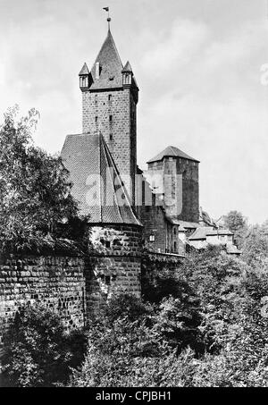 Luginsland Tower à Nuremberg, 1906 Banque D'Images