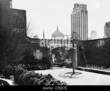 Jardin dans le Rockefeller Center, 1935 Banque D'Images