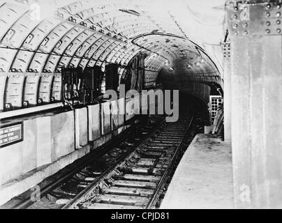 Tunnel d'Hudson à New York, 1908 Banque D'Images