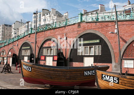 Front de mer de Brighton le musée de la pêche Banque D'Images