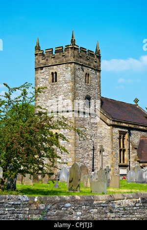 L'église paroissiale de Sainte Trinité, Ashford dans l'eau, Derbyshire Banque D'Images