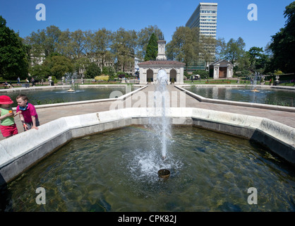 Les Jardins Italiens et des fontaines, des jardins de Kensington, Londres Banque D'Images