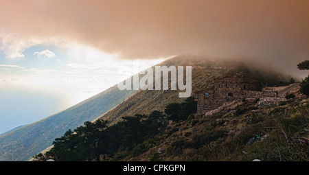 Col Llogara, Albanie Banque D'Images