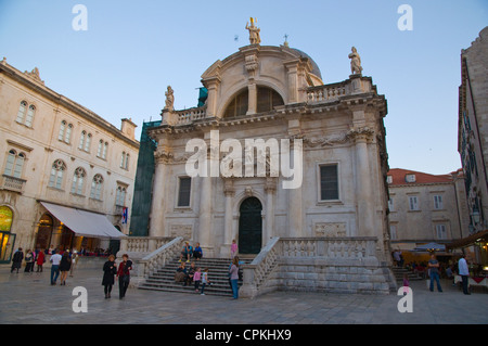 St Blaise's Church (1715) à la place Luza Grad la vieille ville La ville de Dubrovnik Istrie Croatie Europe Banque D'Images