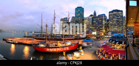 South Street Seaport de New York City Banque D'Images