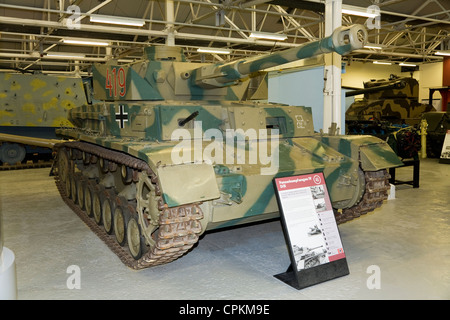 L'allemand seconde guerre mondiale / WW2 / guerre / Panzerkampfwagen IV 'Nazi' / Panzer char moyen 4. Le Tank Museum, Bovington, Dorset UK. Banque D'Images