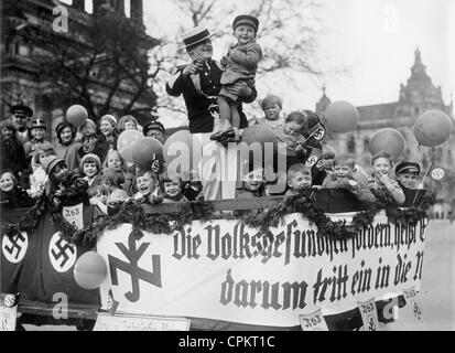 Mars pour le jour de la mère et l'enfant, 1934 Banque D'Images