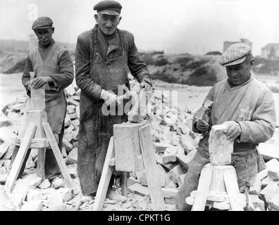 Les juifs dans le travail forcé en Russie, 1941 Banque D'Images