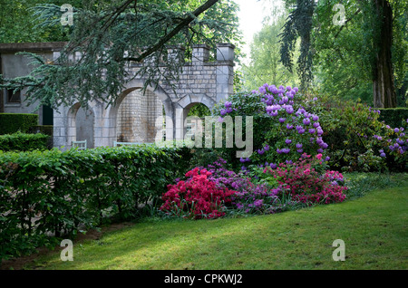 Jardin du parc public à Bourges, France Banque D'Images