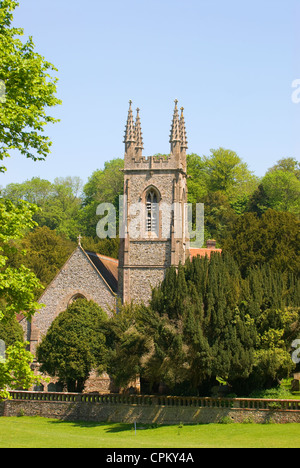 St Nicholas Church, Chawton, Hampshire, Royaume-Uni. Banque D'Images