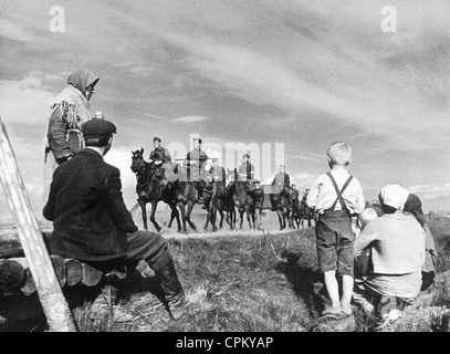 Les volontaires russes de la Wehrmacht sur le front de l'Est, 1943 Banque D'Images