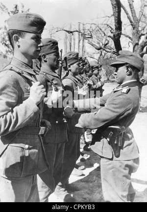 Fédération de volontaires dans la Wehrmacht sur le front de l'Est, 1943 Banque D'Images