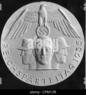 Insigne de l'Nuremberg Rally 1935 Banque D'Images